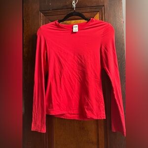 Victoria’s Secret Red Base Stretch Long Sleeve Top